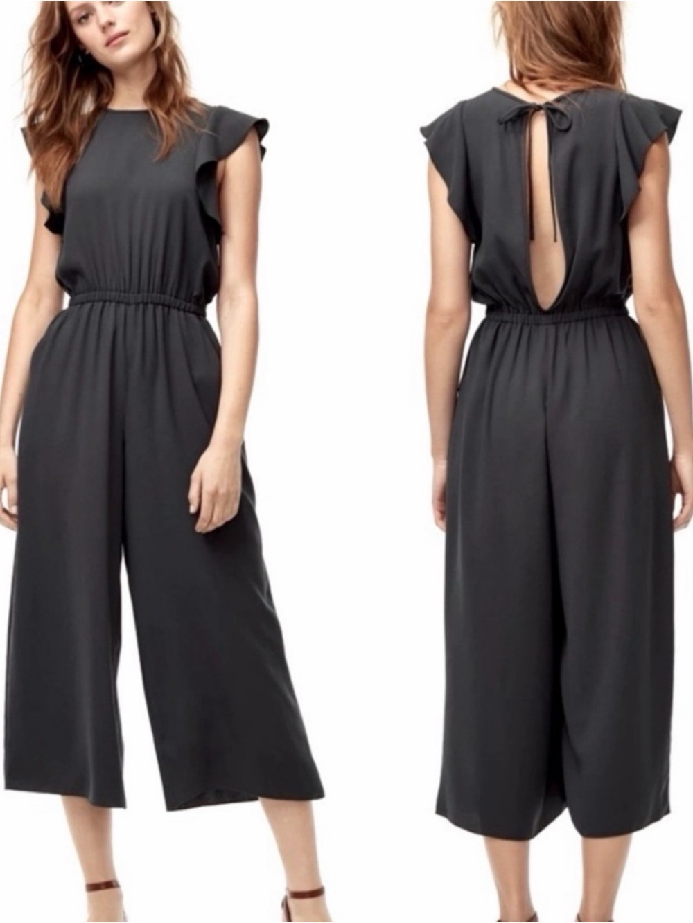 WILFRED | WIDE LEG JUMPSUIT CHARCOAL